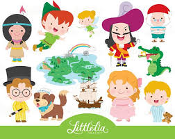 Neverland Clipart Peter Pan Clipart 17052 Etsy Clip Art Peter Pan Digital Clip Art