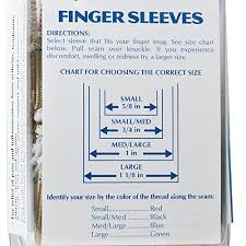 Finger Sleeves Assorted Sizes 12 Pack Of 2