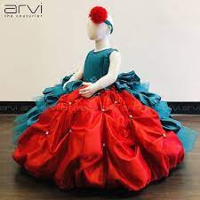 Arvi The Couturier On Instagram Exclusive Designer Kid Frock For 12 24 Months Old Baby Girl With Free Kids Frocks Baby Girl Party Dresses Dresses Kids Girl