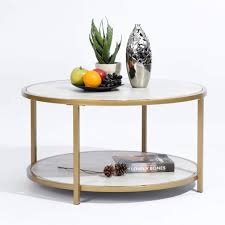 This is a 2 tier coffee table that ensures more than one use. Furniture R France Modern Round Coffee Table With Lower Shelf Storage For Living Room Bedroom Side End Lamp Table White Wood Buy Online In China At China Desertcart Com Productid 179630241