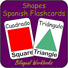 SHAPES- Spanish Flash Cards - Vocabulary Study flashcards with English and  Spanish - Learn or Teach Spanish - Classful
