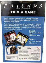 Tv is an excellent source of entertainment for all ages. Amazon Com Friends The Television Series Trivia Game 2 O Mas Jugadores A Partir De 16 Anos Juguetes Y Juegos