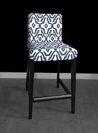Ikea Henriksdal Bar Stool Chair Cover Chevelle Navy By Rockincushions Bar Stool Covers Ikea Bar Bar Stools
