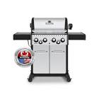 Crown S 490 4-Burner Natural Gas BBQ in Stainless Steel with Side Burner & Rear... Broil King