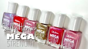 Swatches Sally Hansen New Mega Strength Nail Polish Rikkis Nails