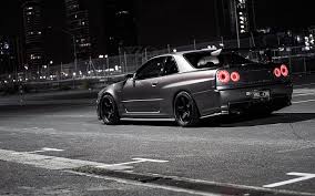 Support us by sharing the content, upvoting wallpapers on the page or sending your own background pictures. Hd Wallpaper Gray Coupe Nissan Skyline R34 Jdm Japanese Cars Import Tuner Car Wallpaper Flare