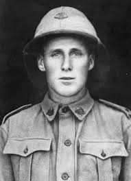 In the fields of the Somme which undulate in waves of red poppies, rise up,  eternal and silent, row after row, thousands of white graves, last resting  places of a whole generation