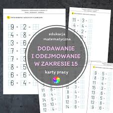 Kolorowanki dla dziewczynek i chłopców. Dodawanie I Odejmowanie W Zakresie 15 Karty Pracy Pomoce Edukacyjne Pdf