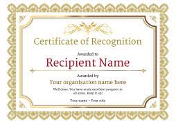 With that being said, there's still a good amount of flexibility when drafting its contents (as lifewire explains in one of their articles).therefore, whether it's for volunteer work or customer service, printable award certificates are excellent for various kinds of recognition. Free Recognition Certificate Templates For Easy Editing
