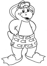 Barney The Dinosaur Black And White Pin On Willow Coloring