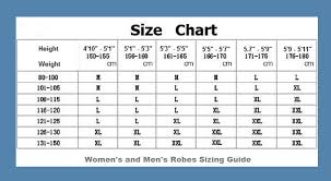 mens robe size chart mens pajama size chart jcpenney