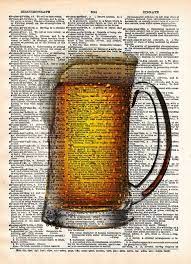 beer pint art frosty beer mancave art gift for beer lover the perfect pint dictionary art gifts for beer lovers beer art beer