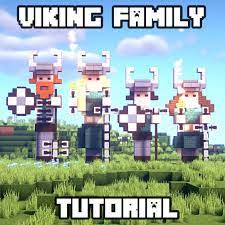 Heya Guys I Hope You Enjoy Making This Little Viking Family I Didn T Add The Blocks Required In T Projetos Minecraft Construcao De Minecraft Minecraft