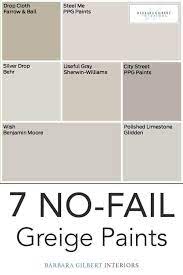 Greige Paint Color Palette