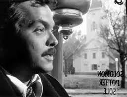 Perhaps they're discussing Welles's movie idea for Chaplin regarding a  serial killer as a microcosm, or metaphor, for the atrocities of war and  the business and government interests that fuel it. It's