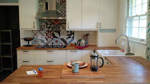 This Ikea Farmhouse Kitchen Was Inspired By A Beautiful Kitchen In Sicily With Mediterranean Tile Hittarp Door Ikea Farmhouse Kitchen Trends Farmhouse Kitchen