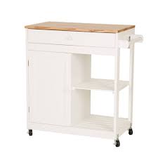 Kitchen carts └ furniture └ home, furniture & diy all categories antiques art baby books, comics & magazines business, office & industrial cameras & photography cars, motorcycles & vehicles clothes, shoes & accessories coins collectables computers/tablets & networking crafts dolls & bears dvds. Wood Top Kitchen Island White Glitzhome Target
