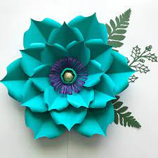 Svg Png Dxf Petal 5 Paper Flowers Template Flat Centers And Etsy Giant Paper Flowers Paper Flower Template Paper Flowers