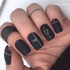 Simple Black Acrylic Nail Designs 20 Simple Black Nail Art Design Ideas Nailartideas Black Shellac Nails Black Nail Designs Black Acrylic Nail Designs