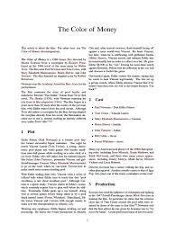 Cast, trivia, popularity rankings, and more. The Color Of Money Sports Leisure