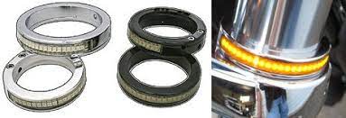 Wrap Around Led Fork Turn Signal Kit Voitures Et Motos Accessoire Moto Cafe Racer