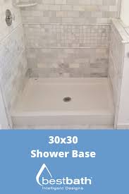 30x30 Shower Base In 2020 Shower Pan Shower Pan Tile Shower Pan Installation