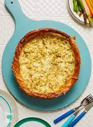 Homity Pie Pinch Of Nom Homity Pie Filo Pastry Recipes Savoury Vegetarian Pie