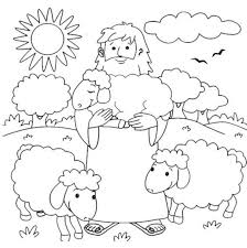 The Good Shepherd Coloring Page Sunday School Coloring Pages Jesus Coloring Pages Bible Crafts