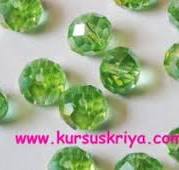 Manik kristal bulat oval 10 mm fuchsia Clear per lusin ...