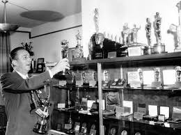Disney didn't only receive one statue. Walt Disney With His Oscar Awards He Is Credited With Winning The Most Oscars In History In Total He Won 22 Competitive Oscars And 3 Honorary Ones Out Of A Total Of