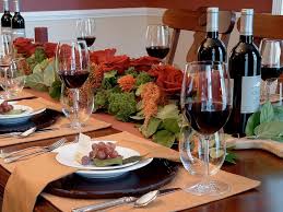 To set a casual table, you'll need a place mat, dinner plates, soup bowls, salad plates, napkins, dinner forks, knives, soup spoons, water glasses, and wine glasses. Winter Table Settings And Centerpieces Hgtv