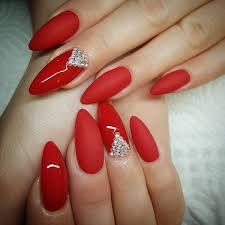 Short acrylic extension, using products from glitterarty nails, cjp nail systems, glam and glits and premier gel. 36 Red Nails Designs For Women Of All Ages