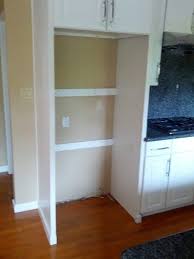 Kitchens Can I Remove One Side Frame Of The Cabinets Above The Refrigerator Cabinet Refridgerator Cabinet Cabinets To Go