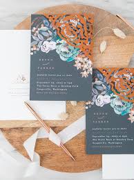 Using a tombow adhesive roller (or double sided tape) apply the teal invitation on to the grey background. Stunning Homemade Wedding Invitation Wraps With Minted Cricut 6 Ways