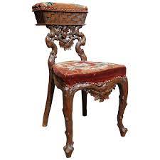 Smoke chair for sale on 1stdibs. Stunning Antique Black Forest Smoking Chair By Horrix With Original Upholstery For Sale At 1stdibs