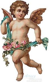 Mini easter eggs basket celebrations colored eggs decorated eggs easter easter eggs eggs holidays cartoon cross stitch patterns: Cherub 2 Cross Stitch Pattern By Tereena Clarke Crosstitch Com