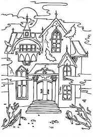 Printable Haunted House Coloring Pages House Colouring Pages Castle Coloring Page Halloween Coloring Pages