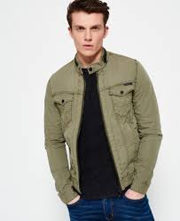 New Mens Superdry Denim Biker Jacket Trench Green Denim Biker Jacket Biker Jacket Biker Jacket Men