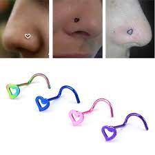 Buy Stainless Steel Nose Ring Fake Piercing Jewelry Heart Minimalist Nostril Piercing At Affordable Prices Free Shipping Real Reviews With Photos Joom