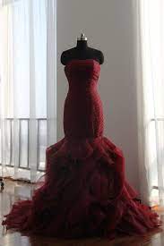 High Quality Designer S Mermaid Burgundy Wedding Dress Burgundy Wedding Dress Chiffon Wedding Dresses Lace Wedding Dress Styles