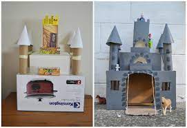 Your little ones will love spending an afternoon with you making a cardboard castle for their favorite toys. Box Castle Be A Fun Mum