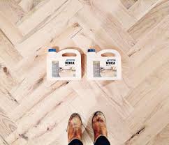 Black Oak Floors With Woca White Lye From Midwest Flooring Usa Finished With Scandinavian Method Applied White Lye Herringbone Wood Floor Oak Stain Flooring