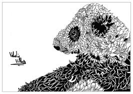 Discover our coloring pages of panda to print and color for free ! Animals Panda Valentin Panda Adult Coloring Pages