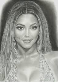 Beyonce made with color pencils and pastels