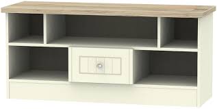 Maybe you would like to learn more about one of these? Vienna 1 Drawer Open Tv Unit Cream Ash And Bordeaux Oak Cfs Furniture Uk