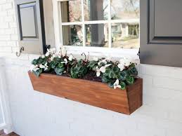 10 Clever Container Gardens We Love From Joanna Gaines Window Box Flowers Window Planter Boxes Wood Window Boxes