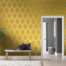 Vector Lemon Silver Wallpaper Silver Wallpaper Yellow Geometric Wallpaper Mustard Wallpaper