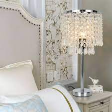 Sparkling reflections and transparent nuances make crystal lamps suited for office, home, or bedroom. Crystal Table Lamp Bedside Perfect Elegant Decorative Desk Crystal Shade Bedroom Ebay