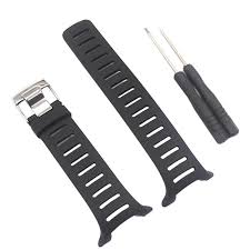 Free Ship Soft Soft Rubber Watch Band Metal Buckle Wrist Strap With Screwdrivers For Suunto T1 T1c T3 T3c T3d T4c T4 Watch Bands Rubber Watches Metal Buckles