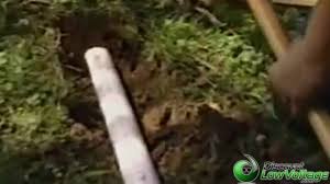 That's why you shouldn't put regular wire or cable in underground conduit. How To Run Underground Cable Under A Pathway Youtube